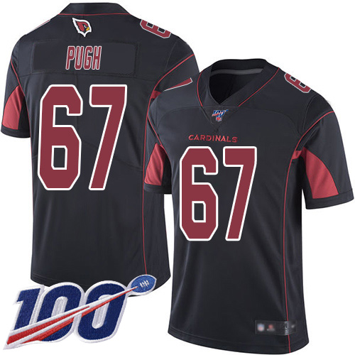 Arizona Cardinals Limited Black Men Justin Pugh Jersey NFL Football #67 100th Season Rush Vapor Untouchable->women nfl jersey->Women Jersey
